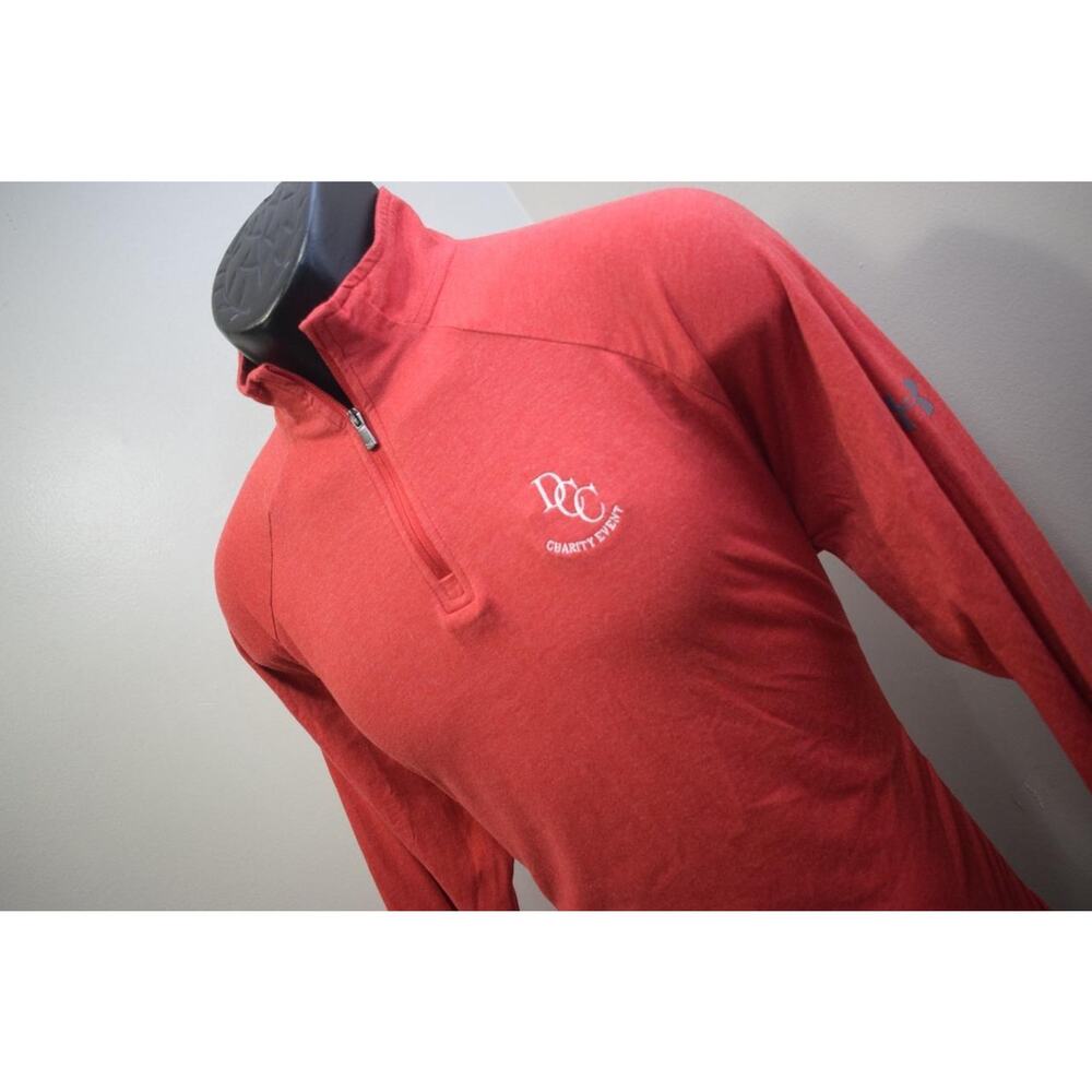 Under Armour Zip Neck Golf Jacket HeatGear‎ Loose Charged Cotton Mens Size Large